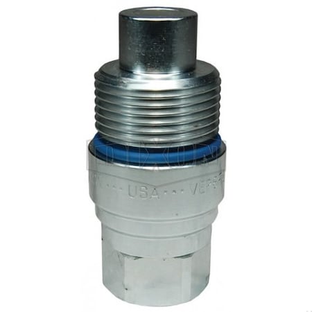 DQC VEP Female Plug, 3/4-12 Nominal, Female BSPP, Steel, Domestic